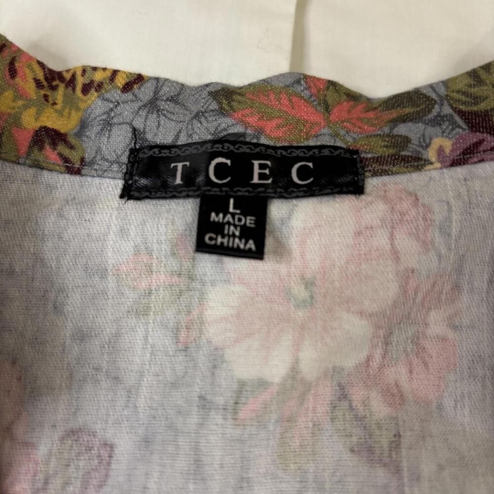TCEC floral vest sz large - Picture 2 of 5